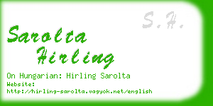 sarolta hirling business card